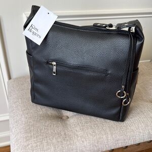 Kim Rogers Black Leather Handbag